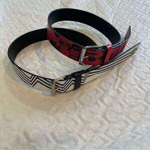 (2) Shawn White Boys Medium Size 22 Belts Skateboarding Non-Leather Adjustable